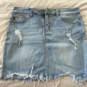 Denim KanCan skirt, size large